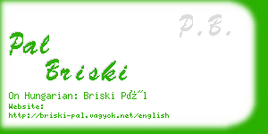 pal briski business card